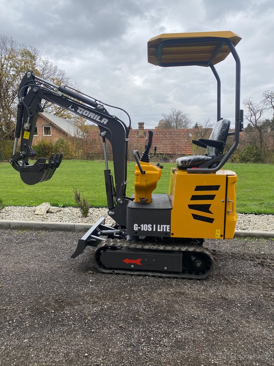 Pásový minibagr Gorila G10S Lite - Povánoční akce - 2