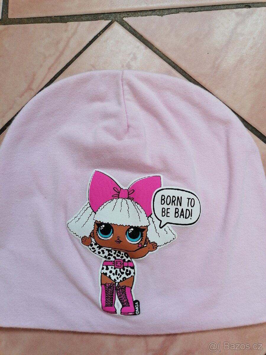 Dívčí čepice a nákrčník vel. 5-7let. - 2