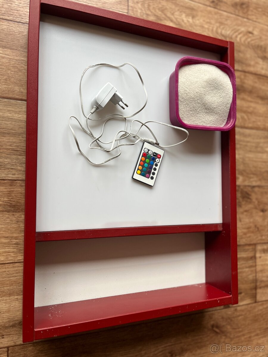Světelný stůl pro malování v písku – ručně vyráběný lightbox - 2