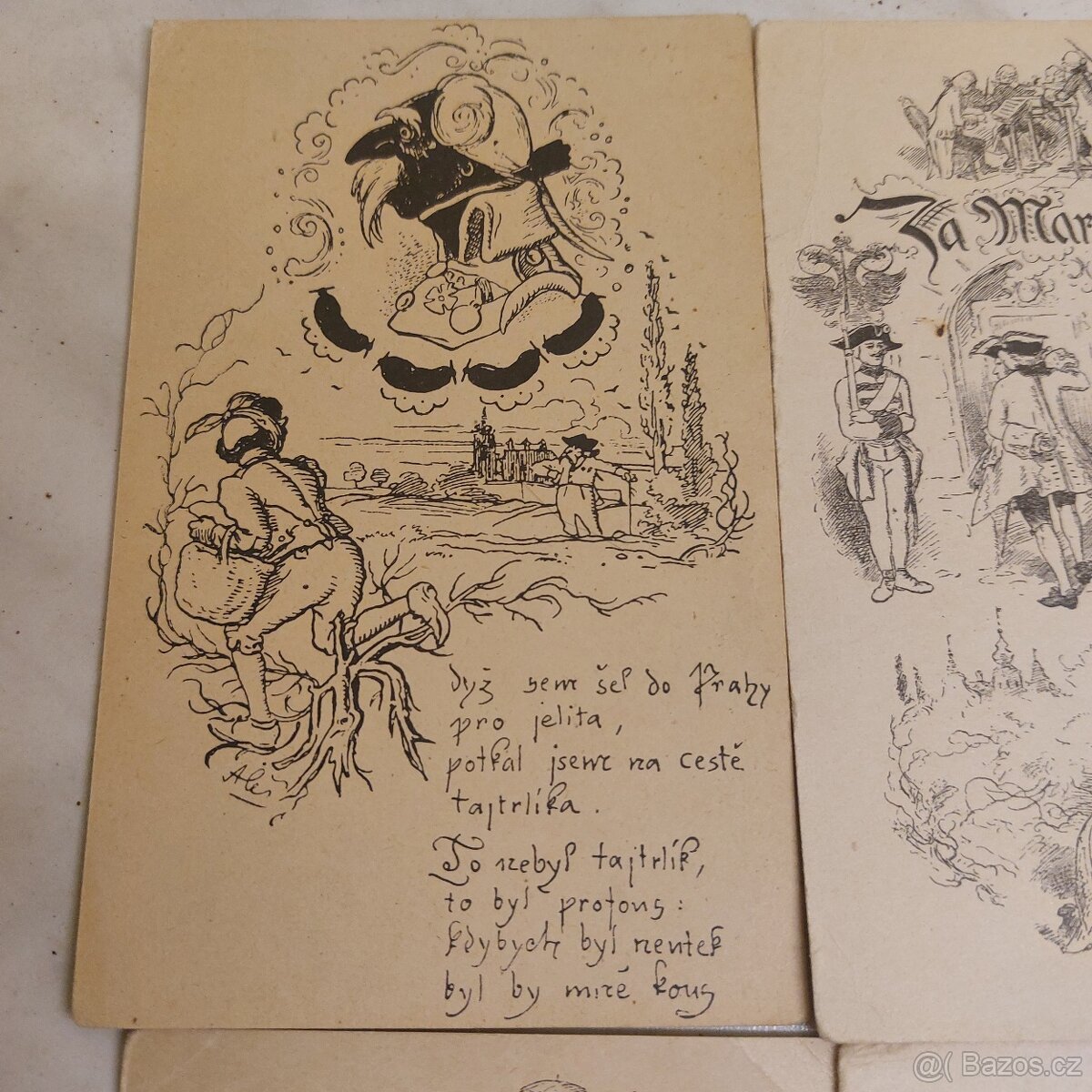 Staré nepoužité pohlednice. - 2