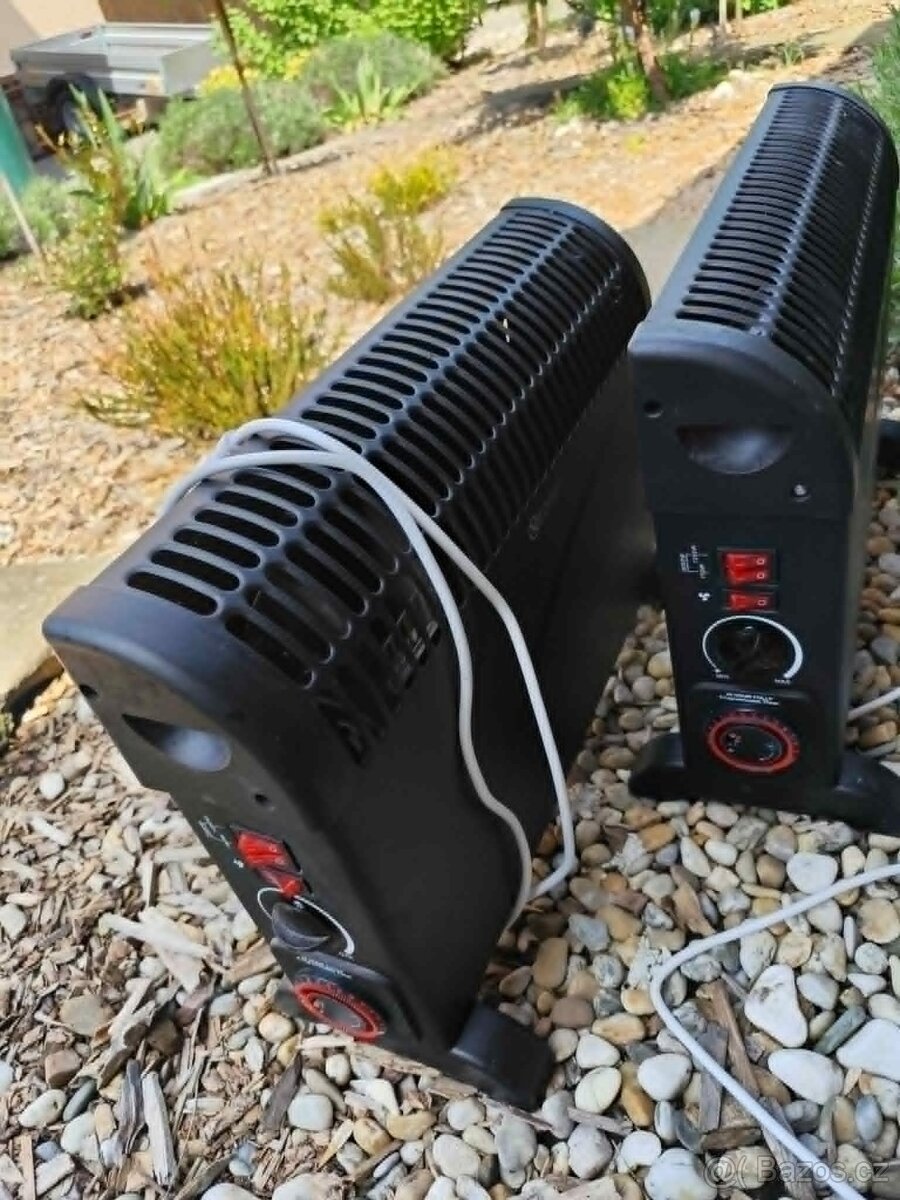 2x elektrický přímotop teplomet 2000W s ventilátorem - 2