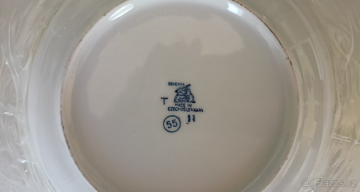 Retro hluboký talíř 6x - 2