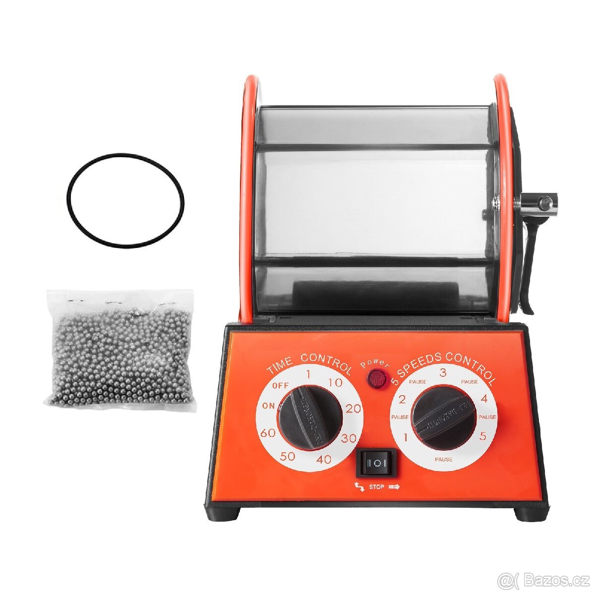 Bubnová rotační leštička na šperky a minerály - 2