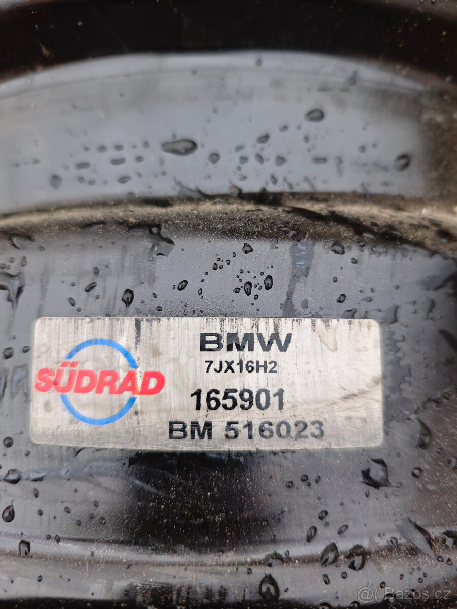 16" plechova kola + plastové kryty original BMW - 2