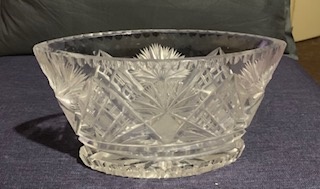 Skleněná zdobená váza - 2