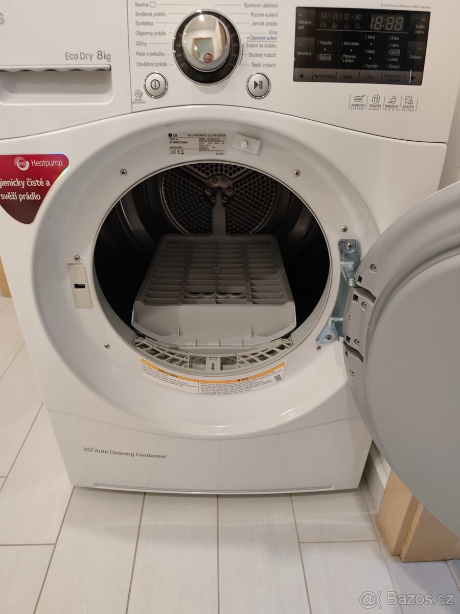 Sušička prádla LG, 8kg, kondenzační, A++ - 2