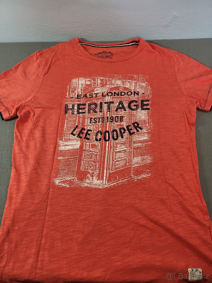 Originální pánská trička Lee Cooper – velikost S - 2