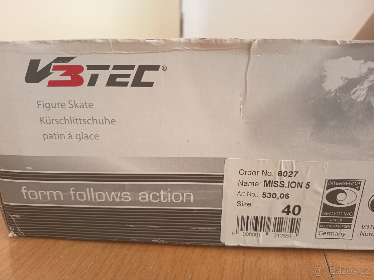 Lední brusle dámské kožené - 2