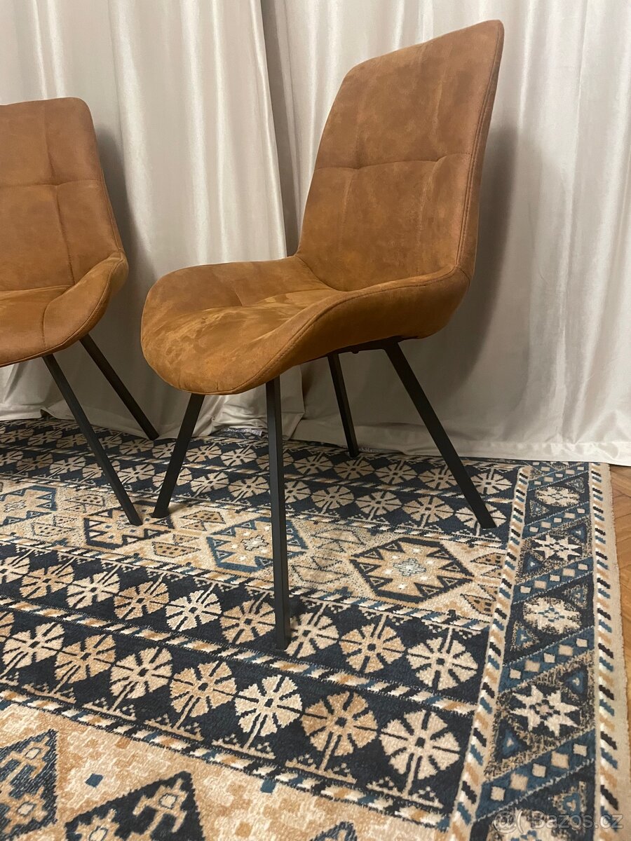 Hnědé jídelní židle Waylor - 2