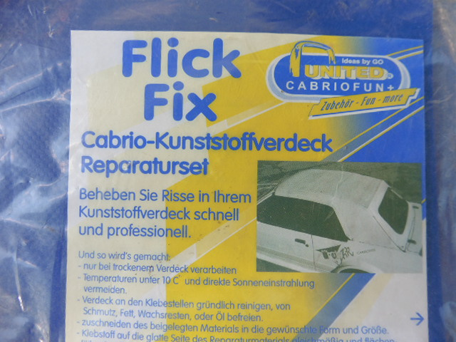 Sada na opravu střechy kabrioletu - 2