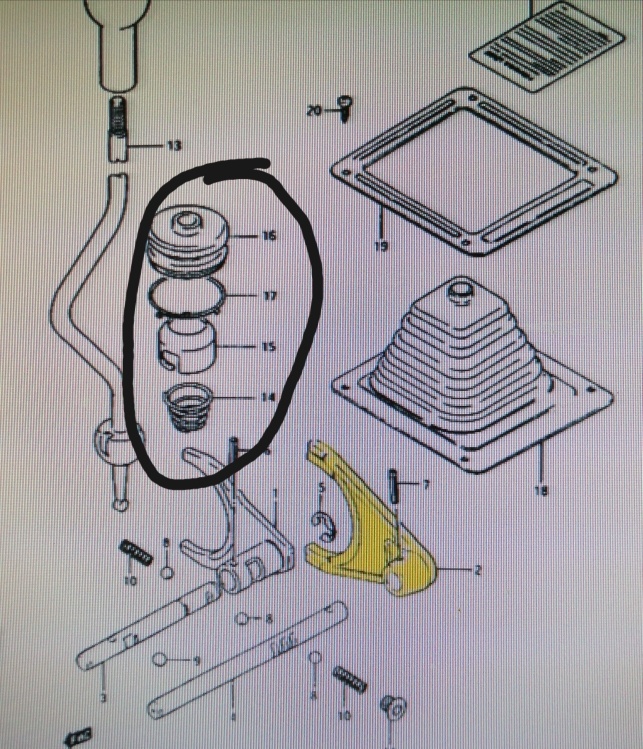 Řazení Suzuki Samurai. - 2