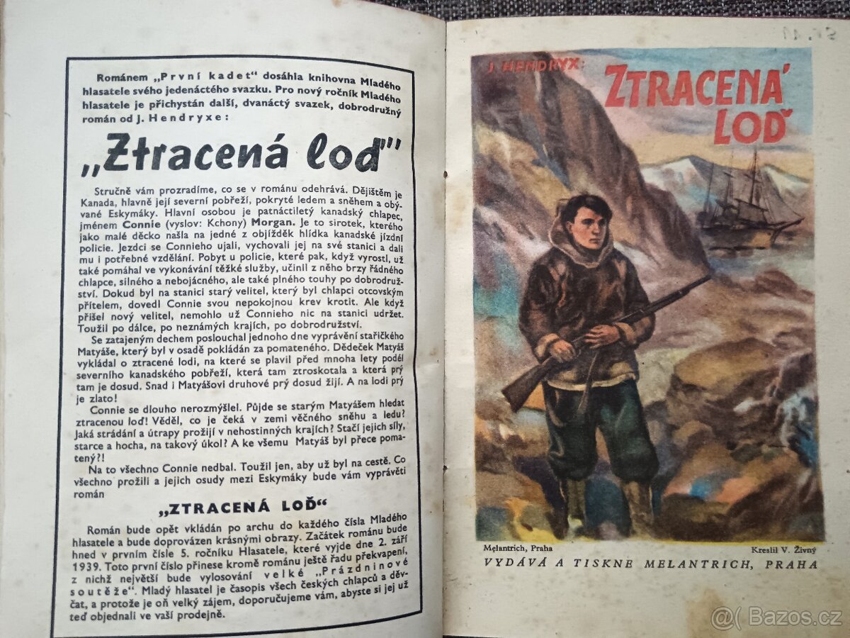 J. Foglar: 5x Knihy- Mladého hlasatele. 1938-9. Rychlé šípy. - 2