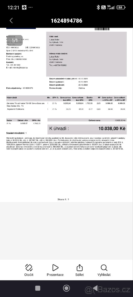 Herní závodní set s x-box series - 2