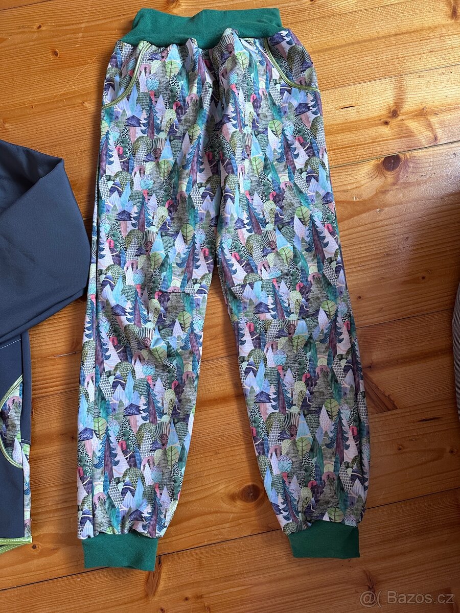Softshell komplet tmavě šedý- stromy - 2