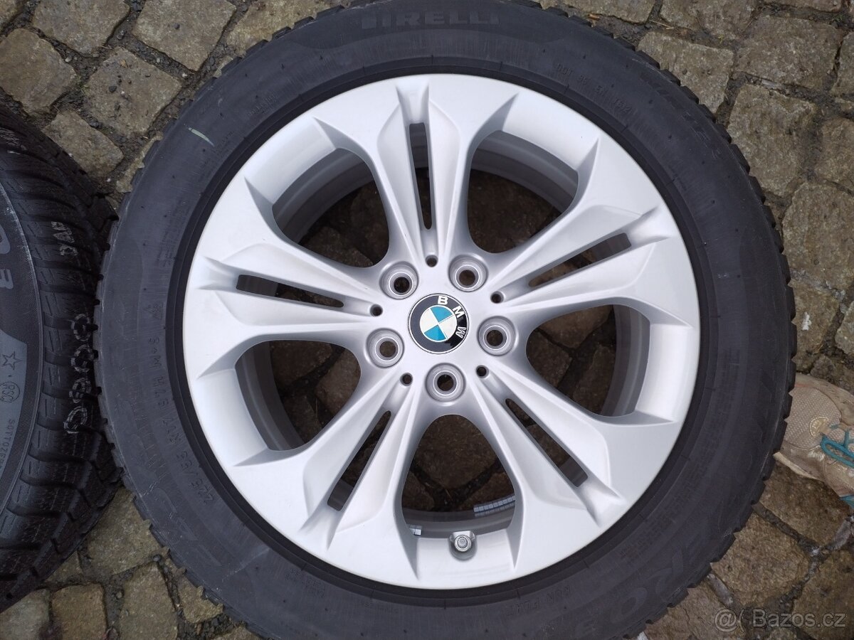 BMW X1 orig. al. disky 5x112 R17 + 225/55/17 zima - 2
