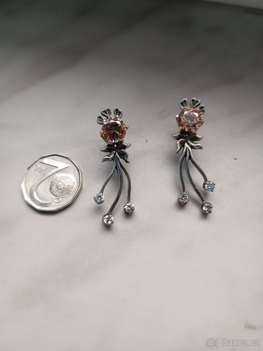 Náušnice stříbro - 2