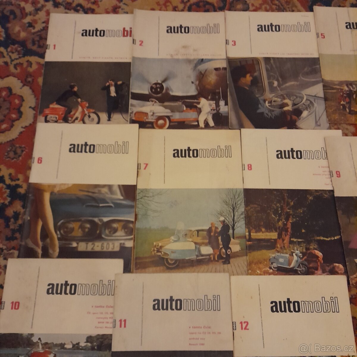 Časopis automobil rok 1963, celkem 11 kusů - 2