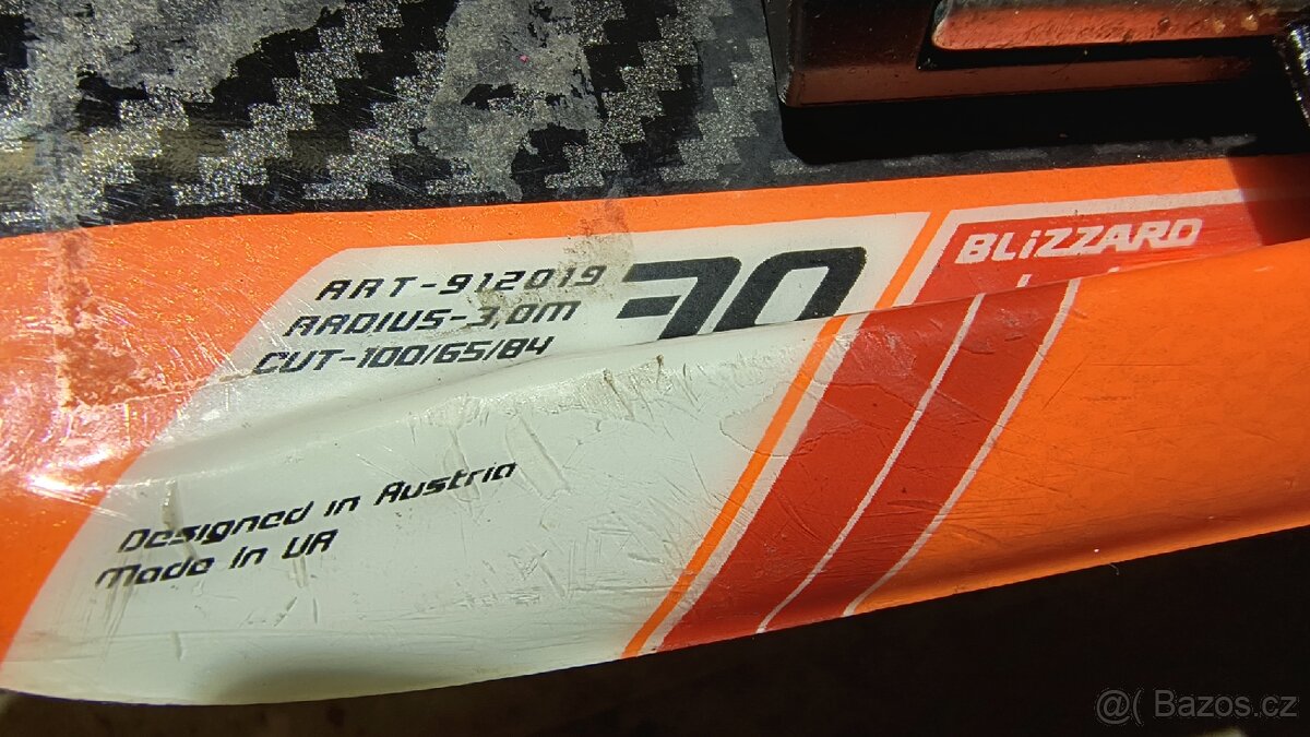 Dětské lyže 70cm, lyžáky 165mm - 2