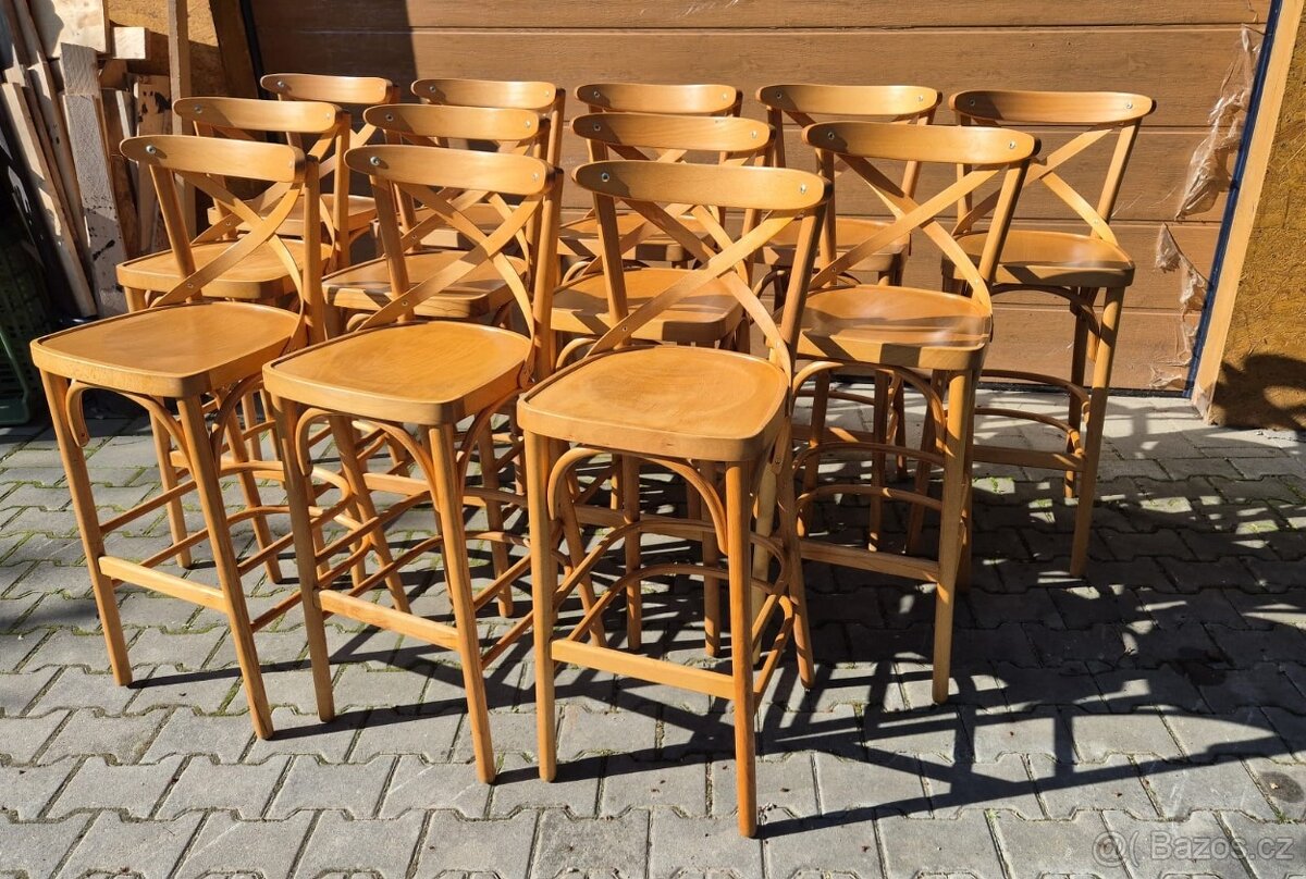 Barové židle světlé (č.67) - 2