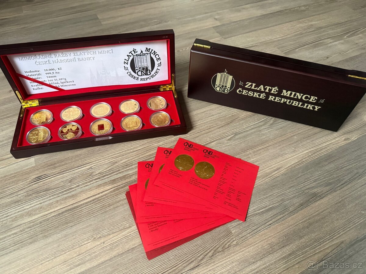 Etue pro zlaté mince ČNB 1oz mimořádná ražba Hus Bula Václav - 2