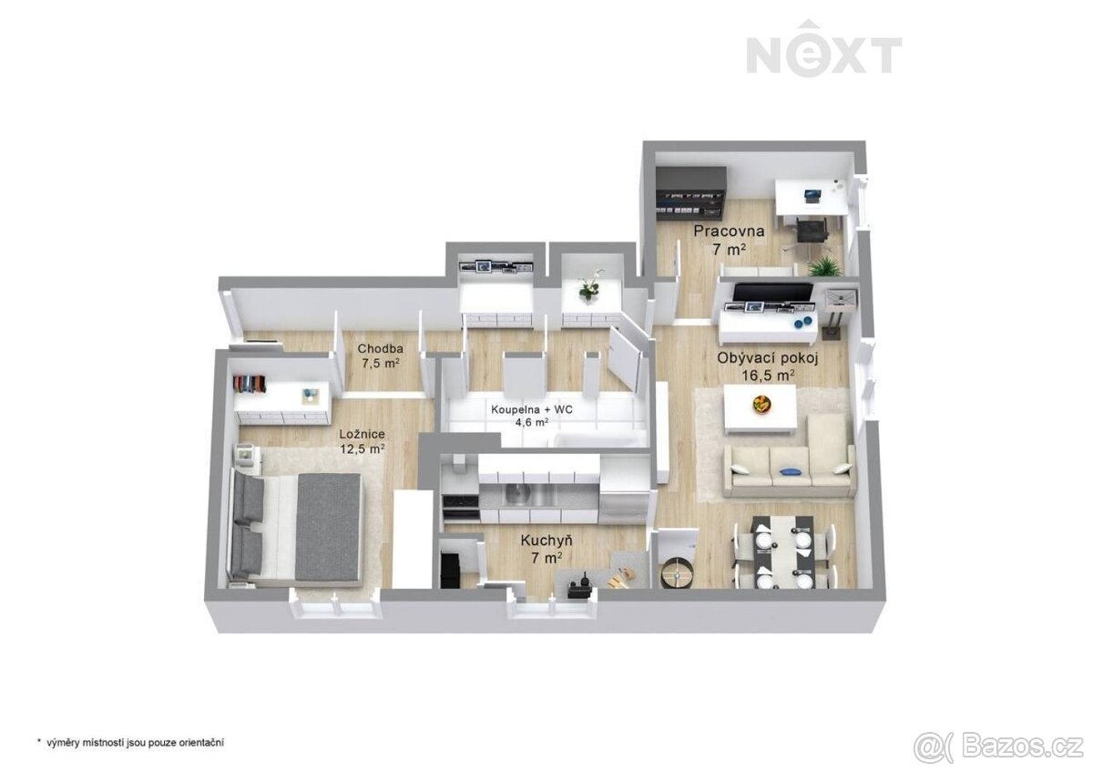 Prodej byt 3+1, 58㎡ - 2