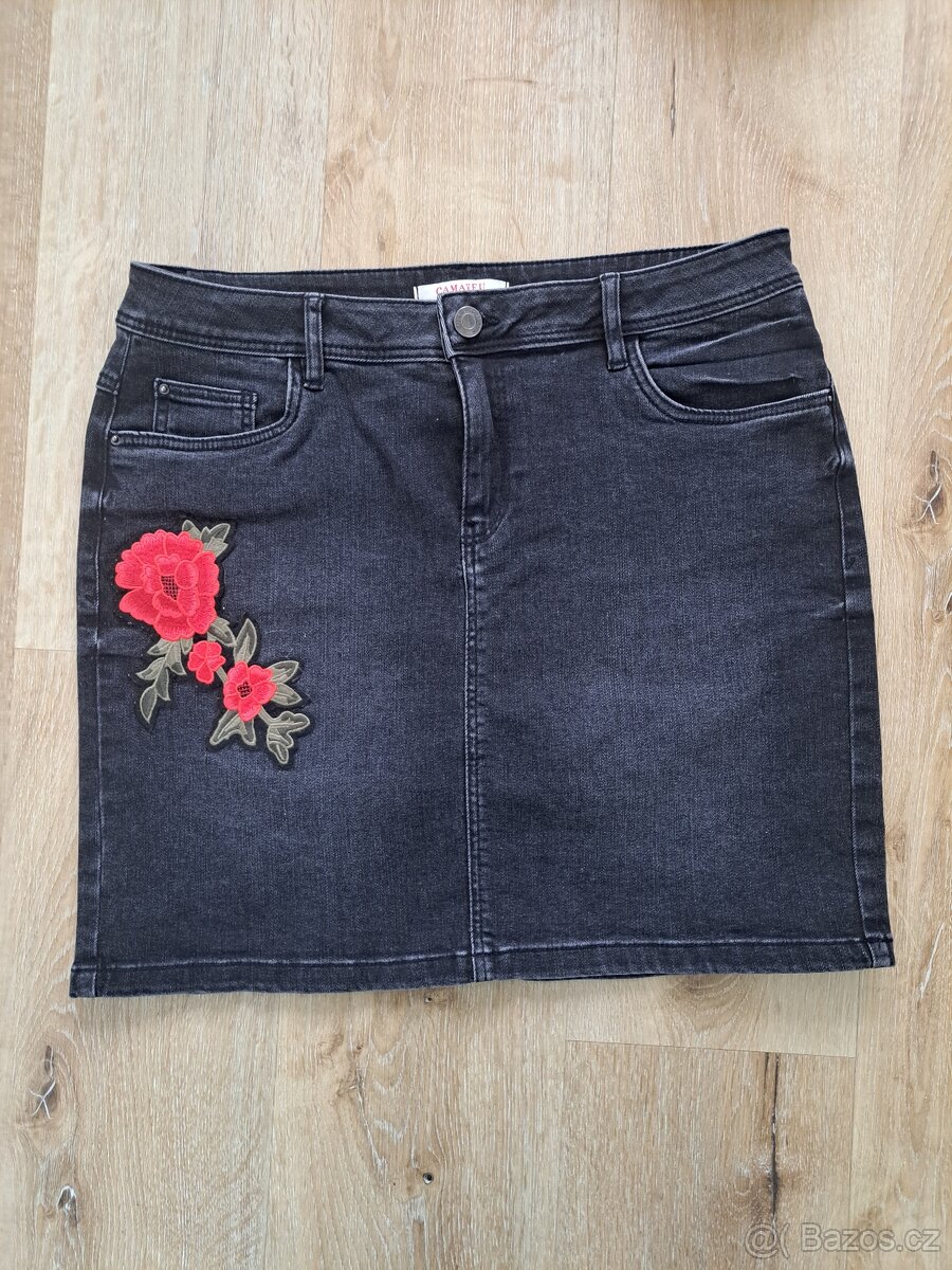 Džínová sukně s aplikací - 2