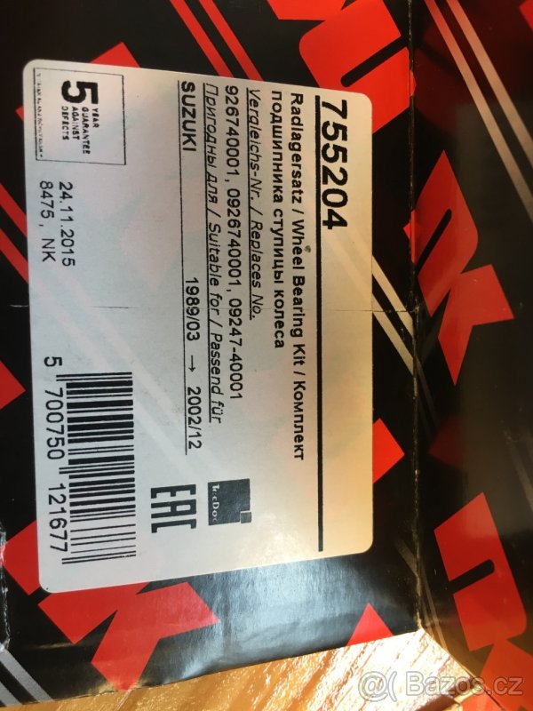 Ložisková sada 755204 - 2