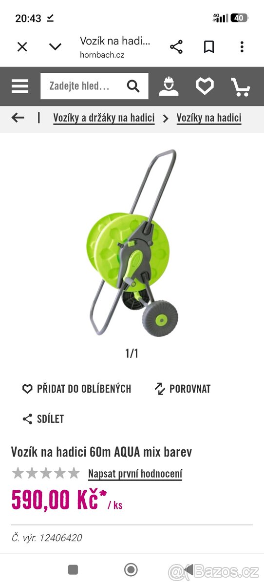 Vozík na zahradní hadici - 2