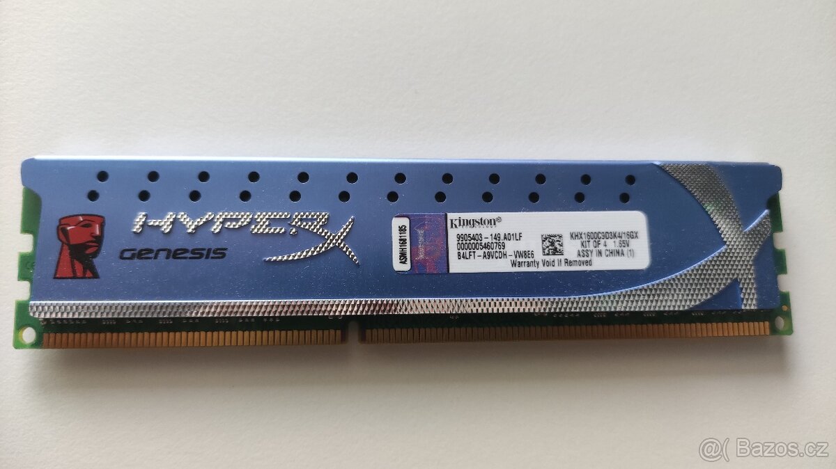 DDR3 Kingston HyperX Genesis 16 GB (4x4GB kit) - 2