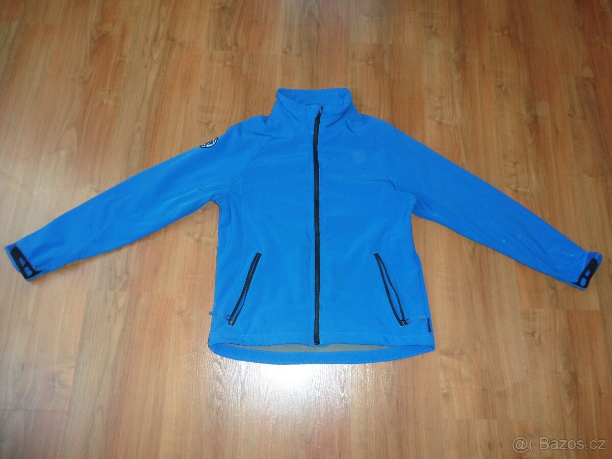 Modrá softshell bunda AlpinePro vel. 152/158 cm - 2