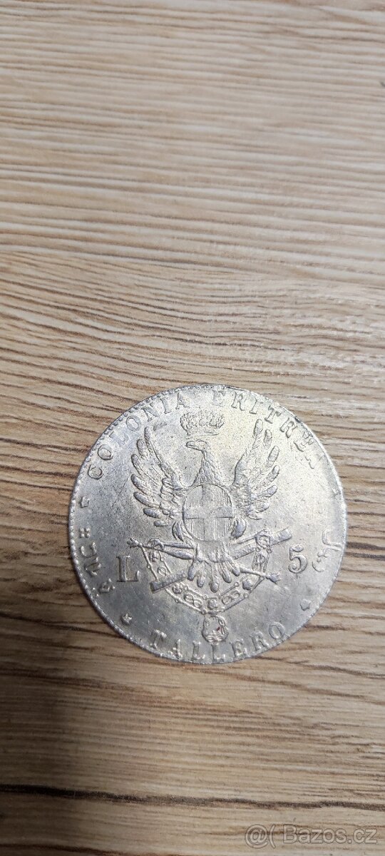 Italská stříbrná mince - 2