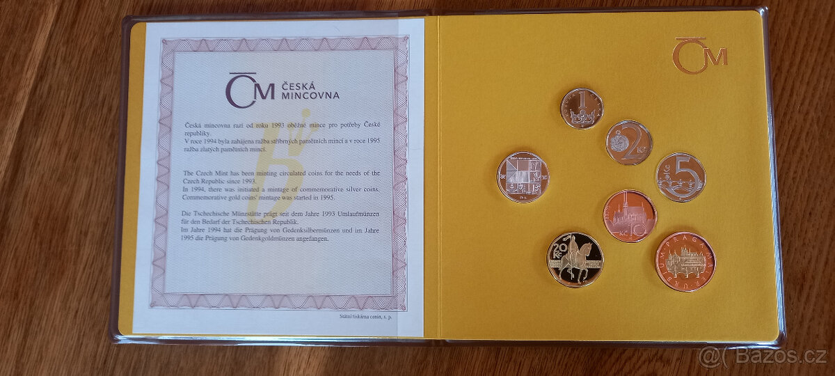 Sada oběžných mincí 2021 proof ČR - 2