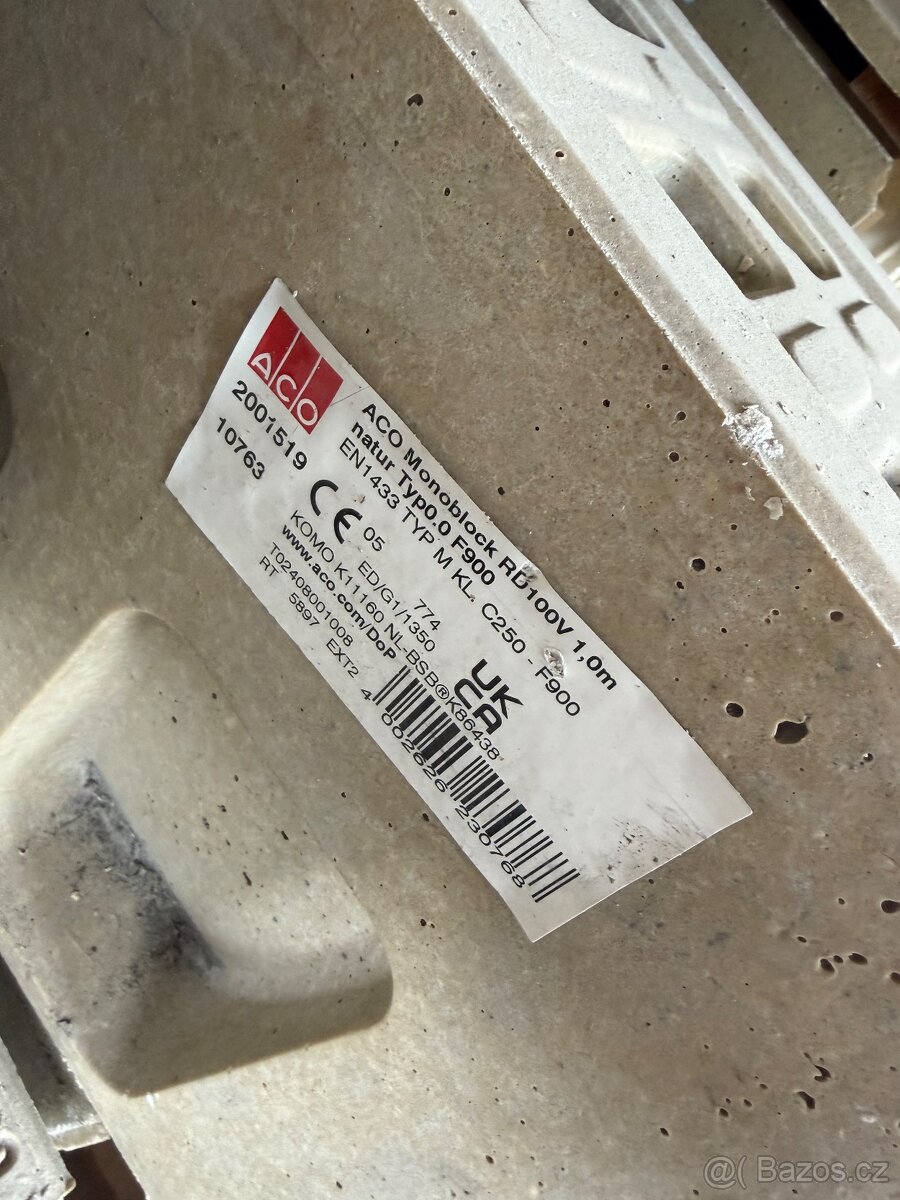 Prodám nové žlaby Aco RD100V 1,0m - 2