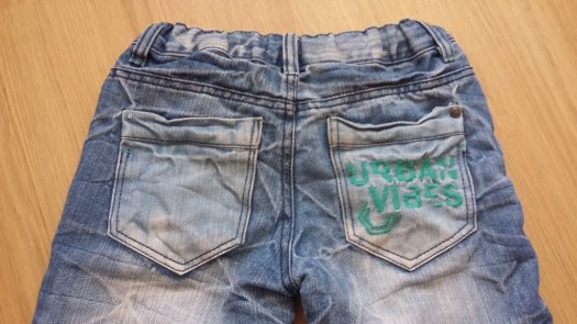 KRAŤASY (šortky) CHLAPECKÉ vel.128. Riflové (džínové). - 2