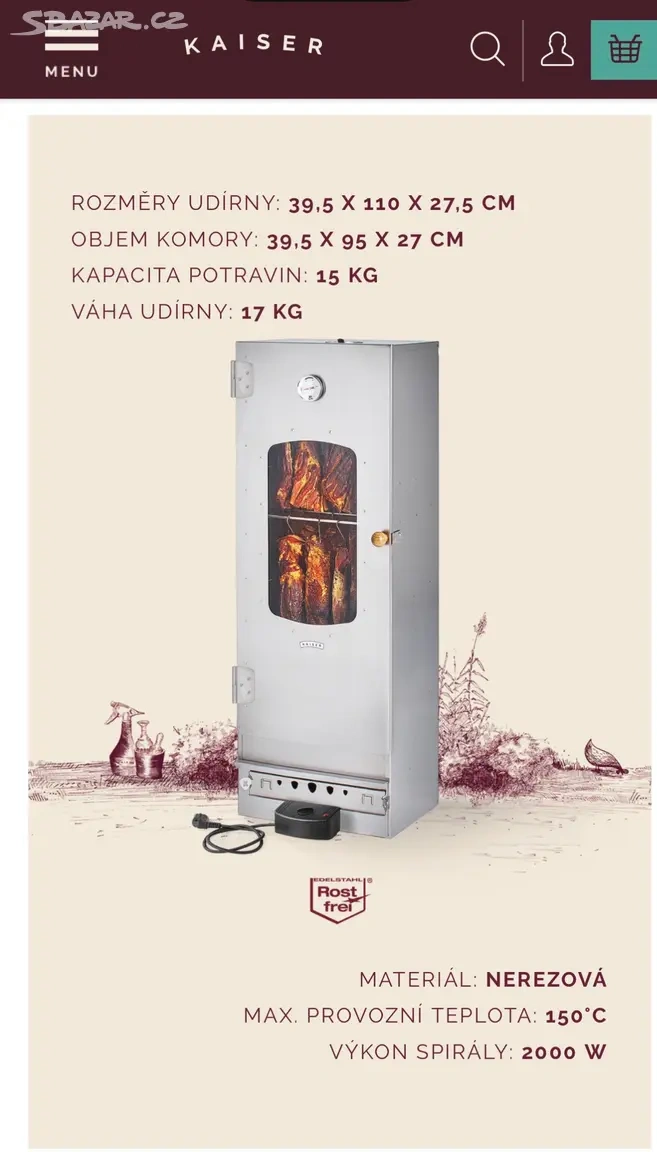 Elektrická udírna KAISER - 2