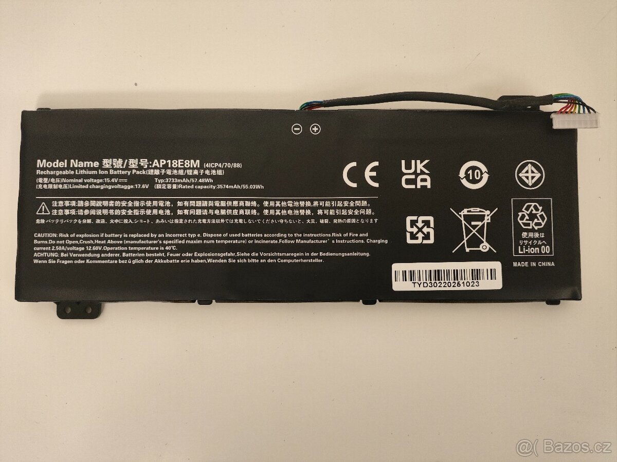 #160 Notebooková batéria AP18E8M – 15.4V ~57Wh - 2