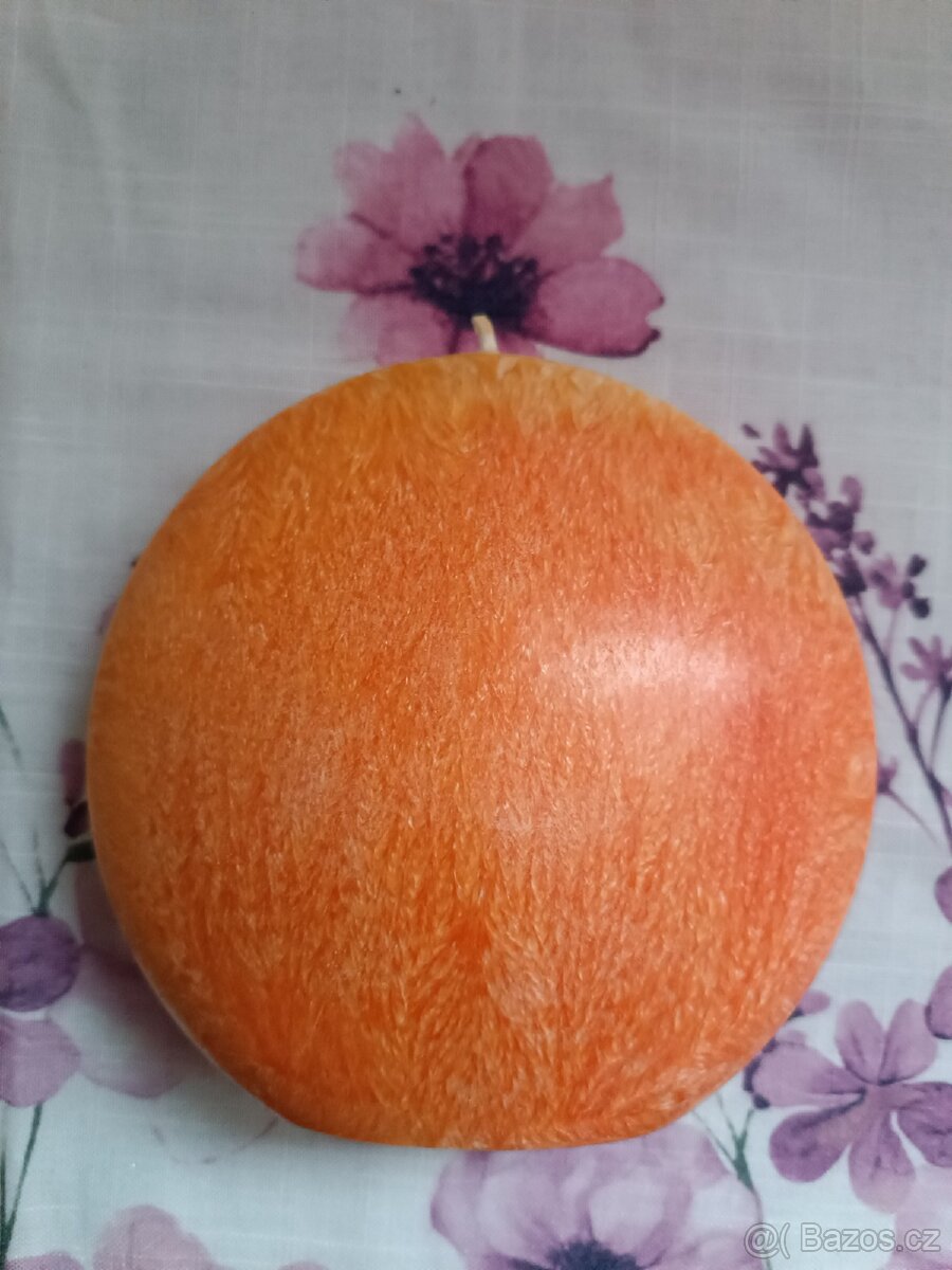 Oranžové svíčky - 2 druhy - 2