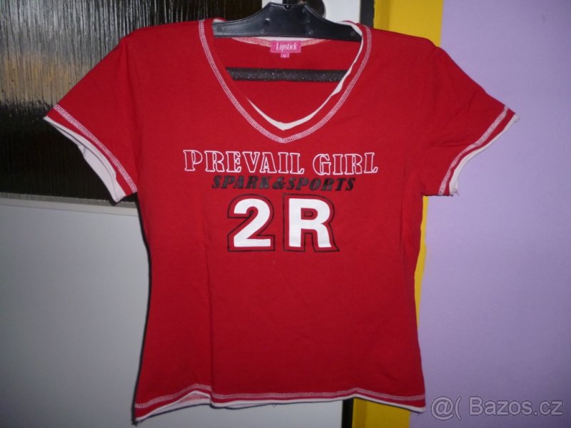8 x červené triko - SLEVY - 2