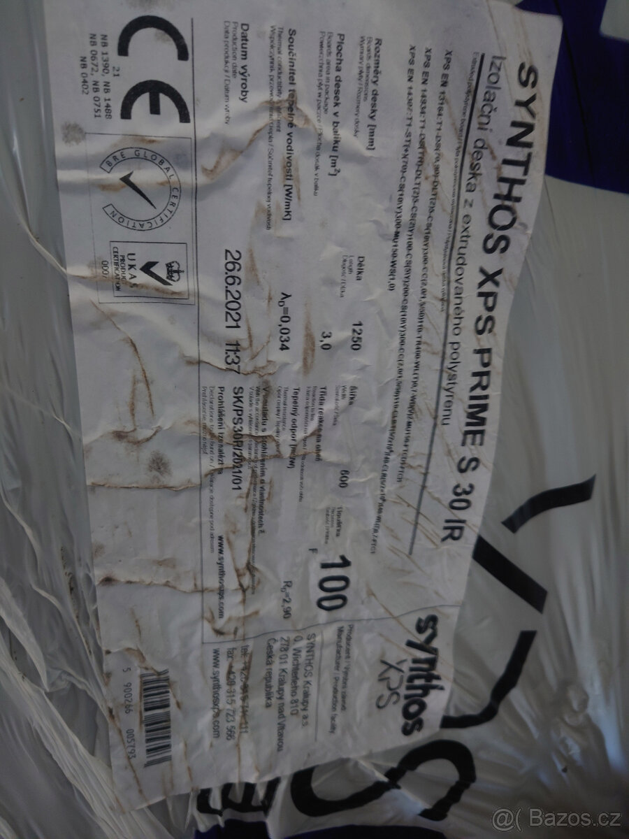 Extrudovaný polystyren XPS Synthos PRIME S 30 IR - 2