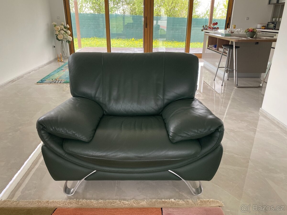 Kožená sedaci souprava na prodej - 2