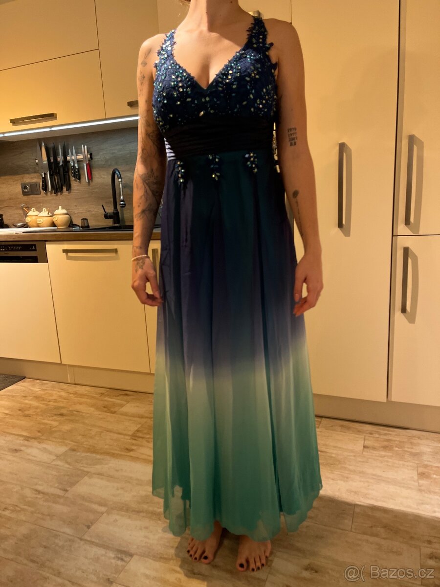 Společenské, plesové dámské šaty vel. M - 2
