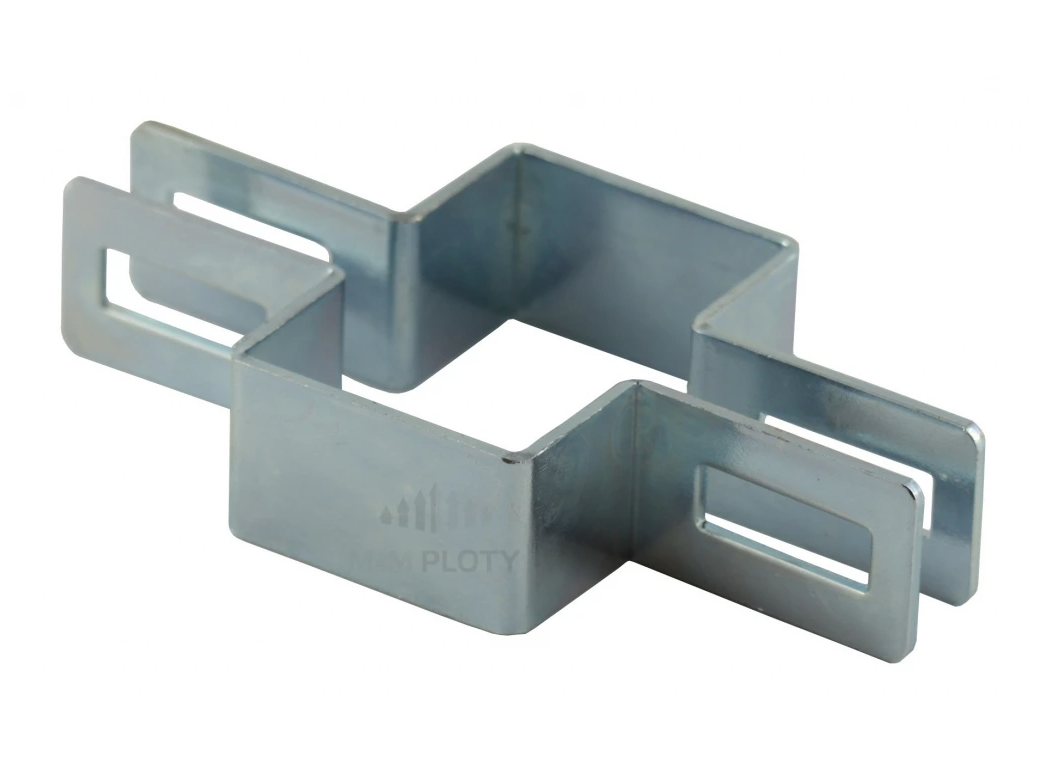 Příchytky panelu na sloupek 60x40 mm zn - 2