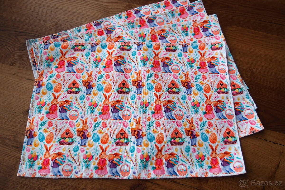 NOVÉ velikonoční prostírání, 4 ks - 2