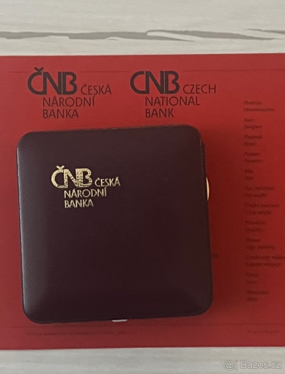 Zlato/ zlatá mince ČNB Mikulov proof - 2