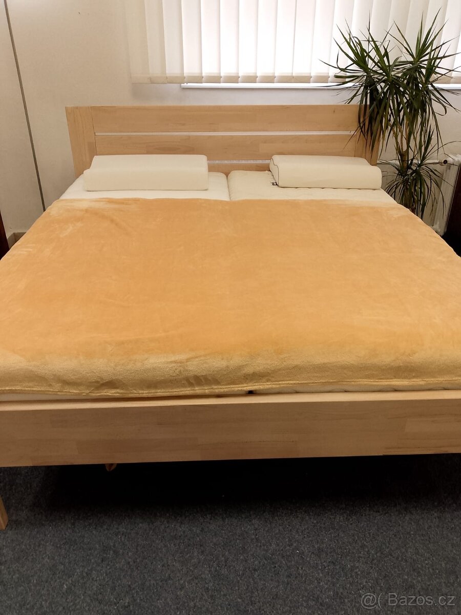 Dvoulůžko masivní buk - 2
