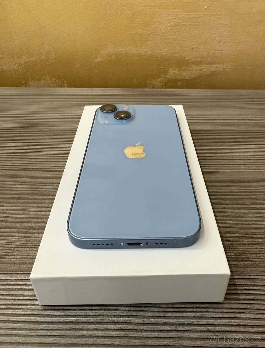 Apple iPhone 14 128GB modrá, 100% baterie - 2