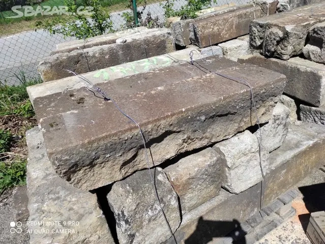 Staré kamenné obrubníky, obruby, žulové obrubníky, 150bm - 2