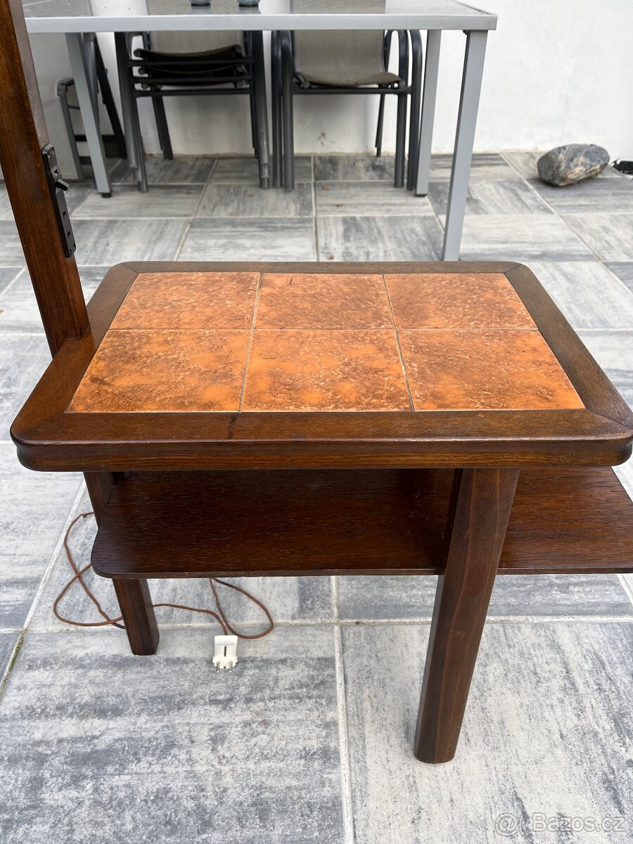 Starožitná lampa se stolkem - AKCE doprava - 2