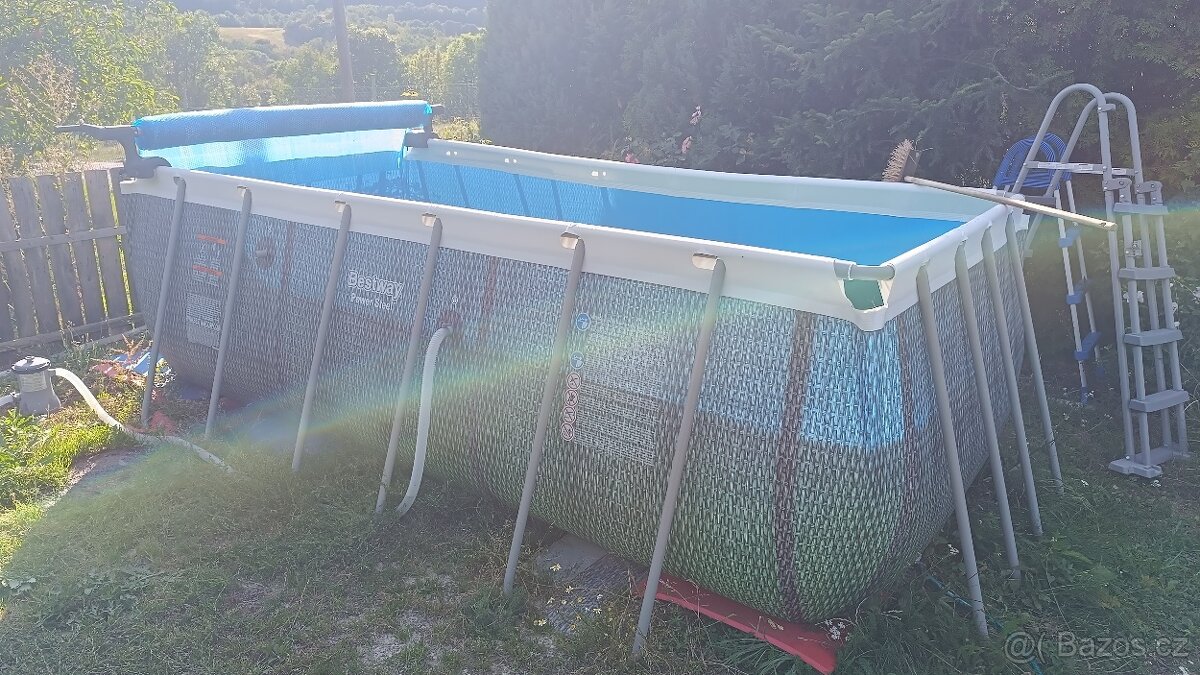 BTW bazén 412x201x122 Rattan sada - 2