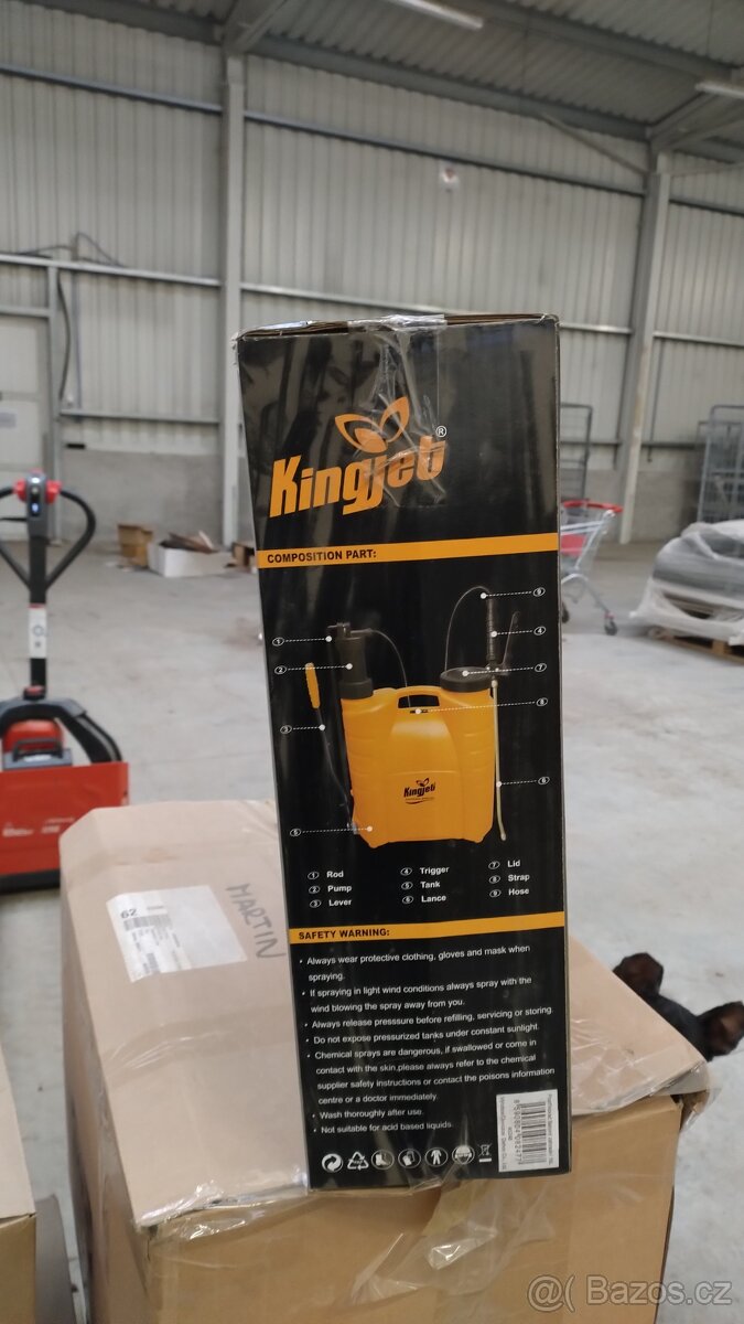 NOVÝ postřikovač King Jet - 12l na záda - 2